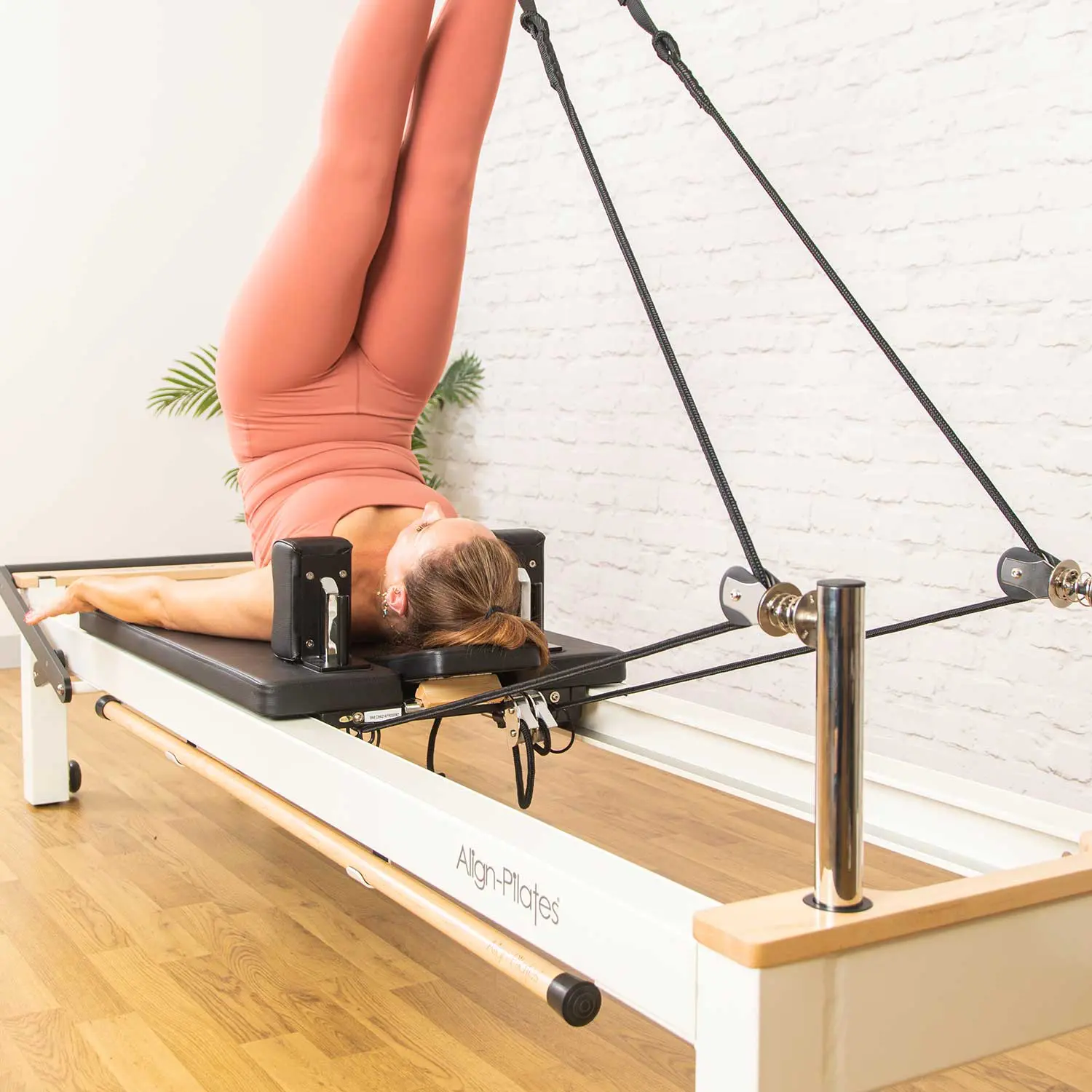 Align-Pilates M8-Pro RC Wood Reformer with Half-Cadillac Tower